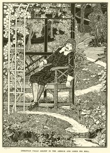 Cristiano se duerme en el cenador y pierde su rollo de Louis John Rhead
