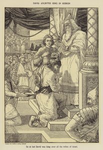 David ungido rey en Hebrón de Louis John Rhead