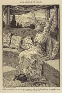 David lamenta por Absalón de Louis John Rhead