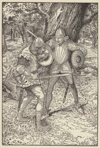 Dios te bendiga, buen hombre, dijo Robin, Me gustaría saber tu nombre de Louis John Rhead