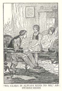 Ilustración para Heidi de Johanna Spyri (litografía) de Louis John Rhead