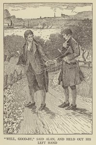 Ilustración de Secuestrado por Robert Louis Stevenson de Louis John Rhead