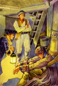 Ilustración de Secuestrado por Robert Louis Stevenson de Louis John Rhead
