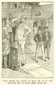 Ilustración para los Días de Escuela de Tom Brown de Louis John Rhead