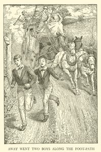 Ilustración de Los Días de Escuela de Tom Brown de Louis John Rhead