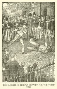 Ilustración para Los Días de Escuela de Tom Brown (grabado) de Louis John Rhead