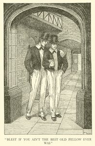 Ilustración para Los Días de Escuela de Tom Brown de Louis John Rhead