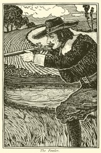 El cazador (grabado) de Louis John Rhead