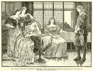 El Palacio Hermoso, Discreción, Prudencia, Piedad y Caridad de Louis John Rhead