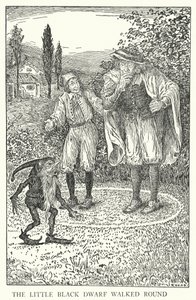 El pequeño enano negro caminó alrededor de Louis John Rhead