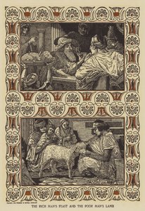 El banquete del hombre rico y el cordero del hombre pobre de Louis John Rhead