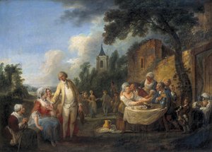 La fiesta del pueblo de Louis Joseph (1731 98) Watteau