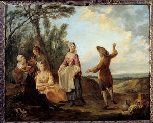 Danza rústica de Louis Joseph  Watteau