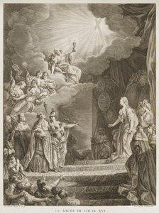 La coronación de Luis XVI de Louis Joseph I Masquelier