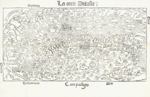 El mapa de Italia, c.1830