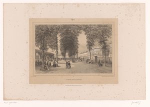 Vista del Jardin des Plantes
Jardin des Plantes (título en el objeto)
Rostros en París y sus alrededores (título de la serie)
París (título de la serie en el objeto) de Louis Julien Jacottet