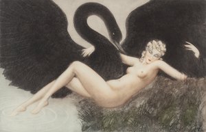 Leda y el cisne, 1934 de Louis Justin Laurent Icart