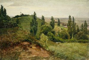 La ladera oeste del Doernberg, cerca de Kassel de Louis Kolitz