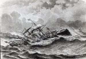 El desastre del Great Eastern en septiembre de 1861 de Louis Le Breton