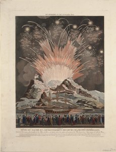 Festividades en la Coronación de Napoleón, 1806 de Louis Le Coeur