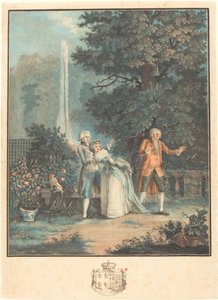 Colin-maillard de Louis Le Coeur after Nicolas Lavreince