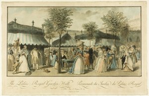 Paseo por los jardines de Le Palais Royal de Louis Lecoeur