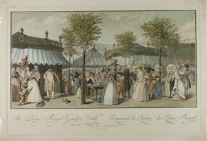 Paseo por los jardines del Palais Royal de Louis Lecoeur
