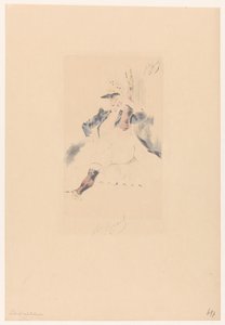 Saludo bailarina de cancan le salut militar de Louis Legrand (signed by artist)