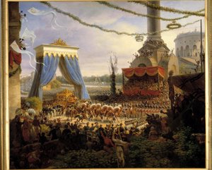 Entrada de Carlos X a París después de la coronación el 6/06/1825