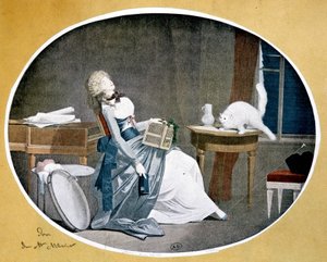 Reproducción de una pintura de Louis Boilly (1761-1845) de Louis Leopold (after) Boilly