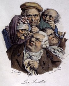 Las gafas, c.1820 (grabado) de Louis Leopold (after) Boilly