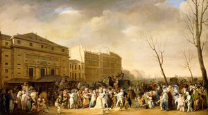 Un carnaval en el Boulevard du Crime de Louis Leopold Boilly