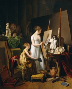 Estudio de un pintor, c. 1800 de Louis Leopold Boilly