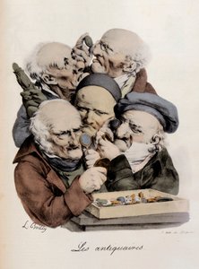 Anticuarios Grabado por Louis-Leopold Boilly (Louis Leopold Boilly) de Louis Leopold Boilly