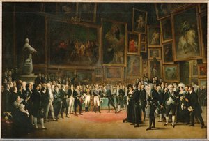 En la clausura del Salón de 1824, el rey Carlos X ... de Louis Leopold Boilly