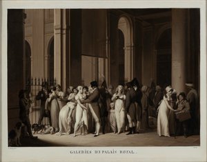 Las Galerías del Palais Royal de Louis Leopold Boilly