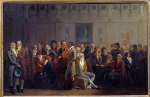 Reunión de Artistas en el Taller del Pintor Jean Baptiste Isabey