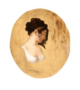 Perfil de la cabeza de una joven, c.1794