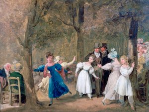 Reunión en los Jardines de Luxemburgo de Louis Leopold Boilly