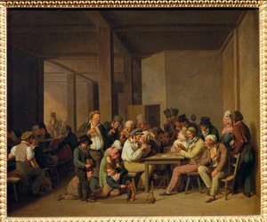 Scene de cabaret - escenas en una taberna ... de Louis Leopold Boilly