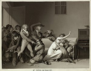 Segunda escena de ladrones: Los ladrones arrestados, 1810