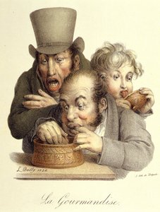 Los siete pecados capitales: Gula por Boilly de Louis Leopold Boilly