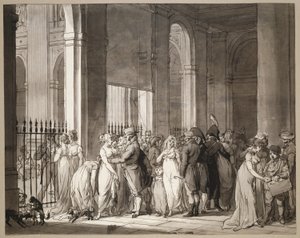 Las arcadas del Palais-Royal de Louis Leopold Boilly
