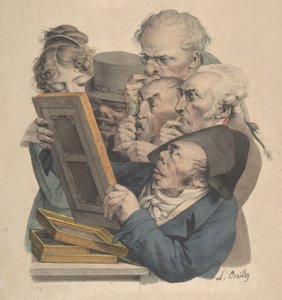 Los conocedores de arte, 1823-28 de Louis Leopold Boilly