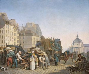 Los Mudadores de Casa, 1840 de Louis Leopold Boilly