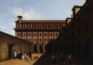La prisión de Madelonnettes, c. 1810 de Louis Leopold Boilly