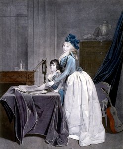 La ilusión óptica. 1794 (grabado). por Louis Leopold Boilly (1761-1845). L