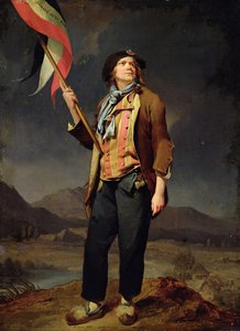 El cantante Chenard, como un Sans-Culotte, 1792