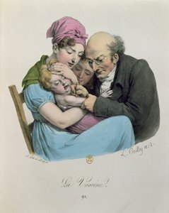 La vacuna, grabado por François Seraphin Delpech, 1827 de Louis Leopold Boilly