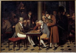 El interior de un café dice la fiesta de las damas en el Café Lamblin en el Palais Royal en París de Louis Leopold Boilly